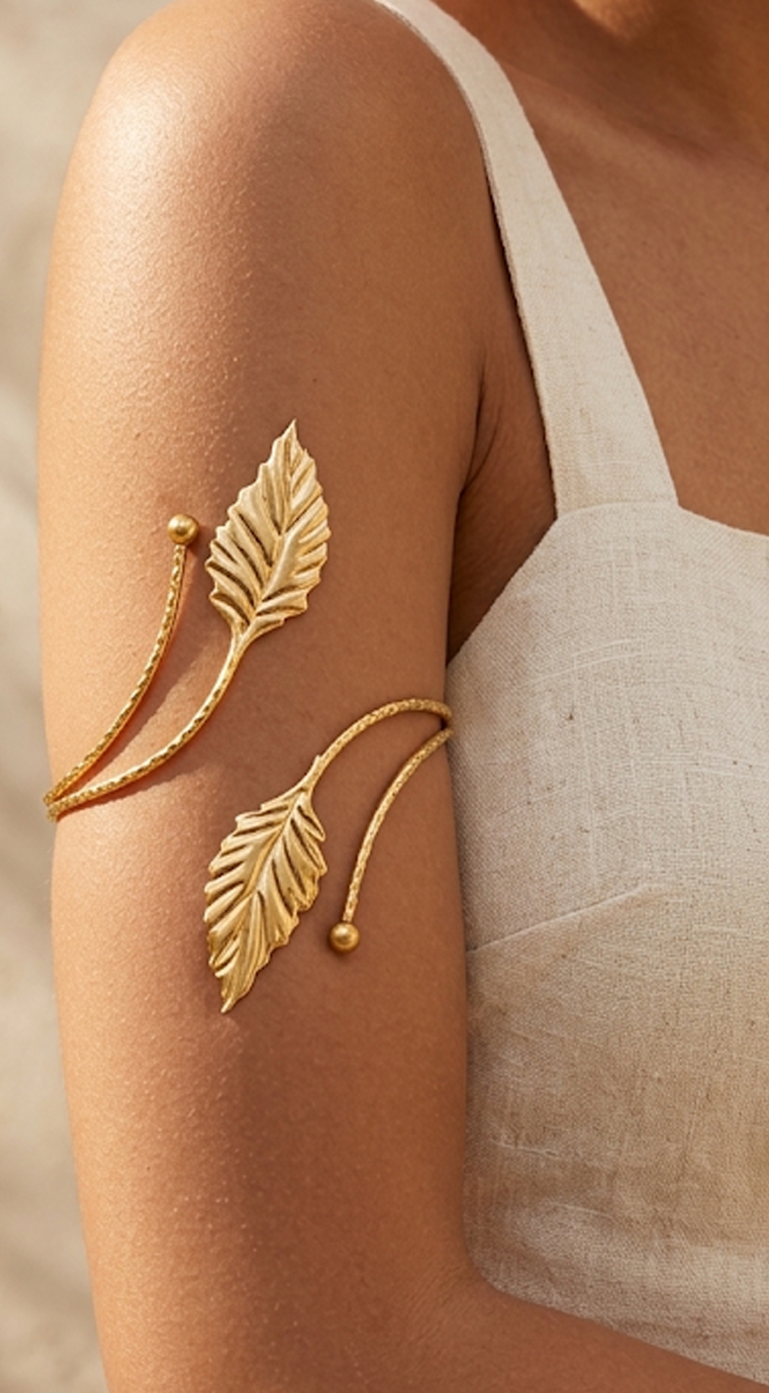 Gold Wrap Arm Cuff Bracelet