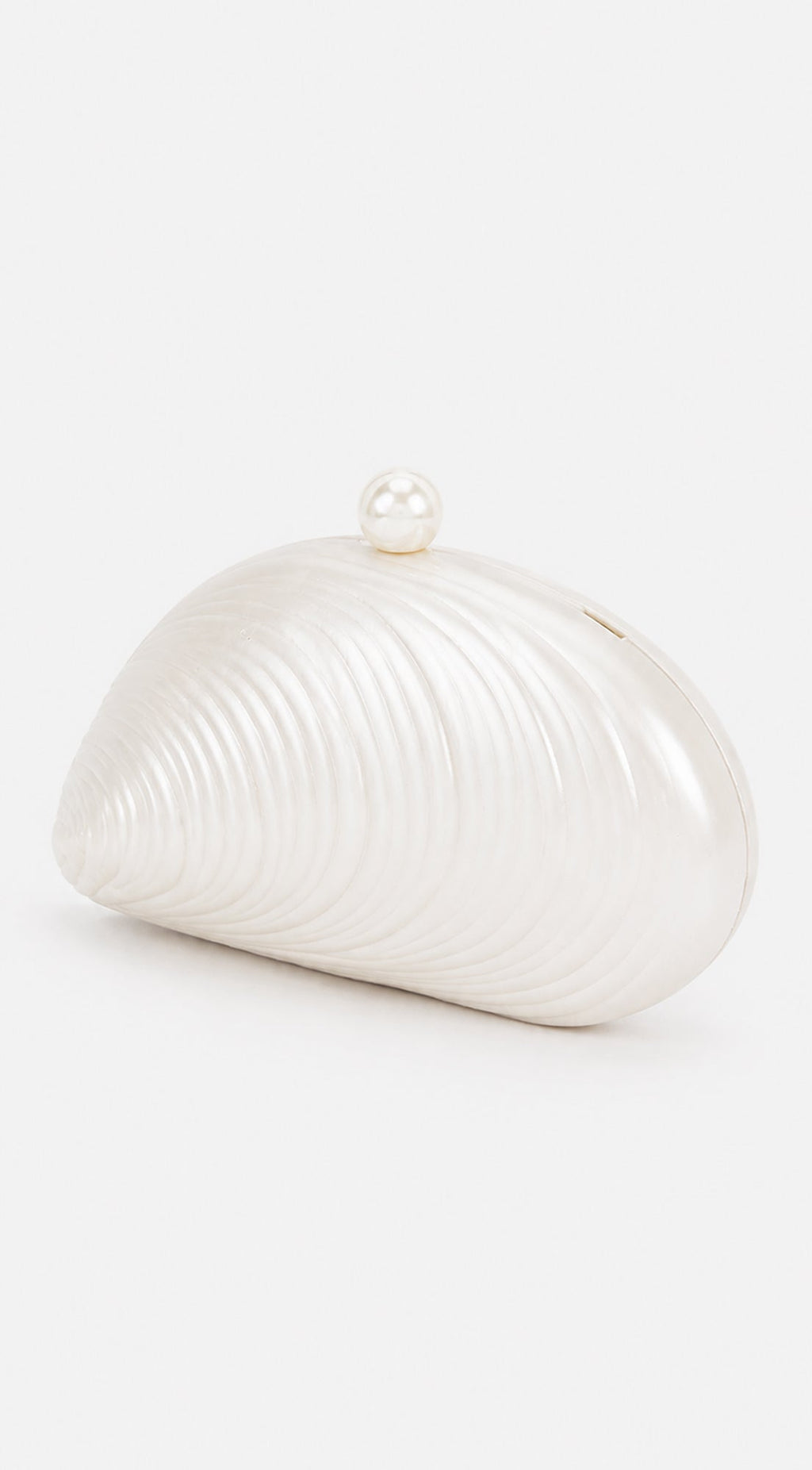 Cream Nacre Marble Clutch
