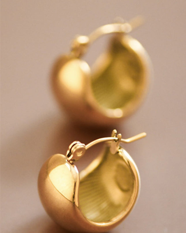 Gold Gold Dipped Hoop Earrings