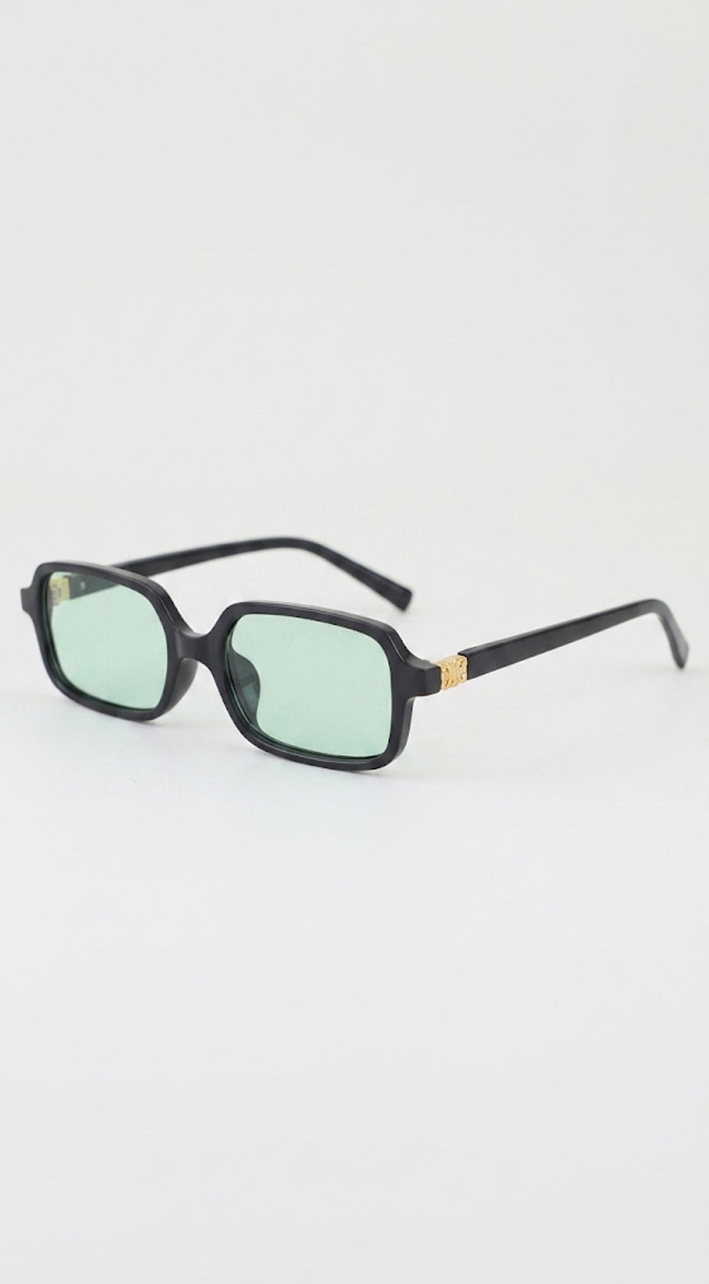 Green Monaco Square Sunglasses