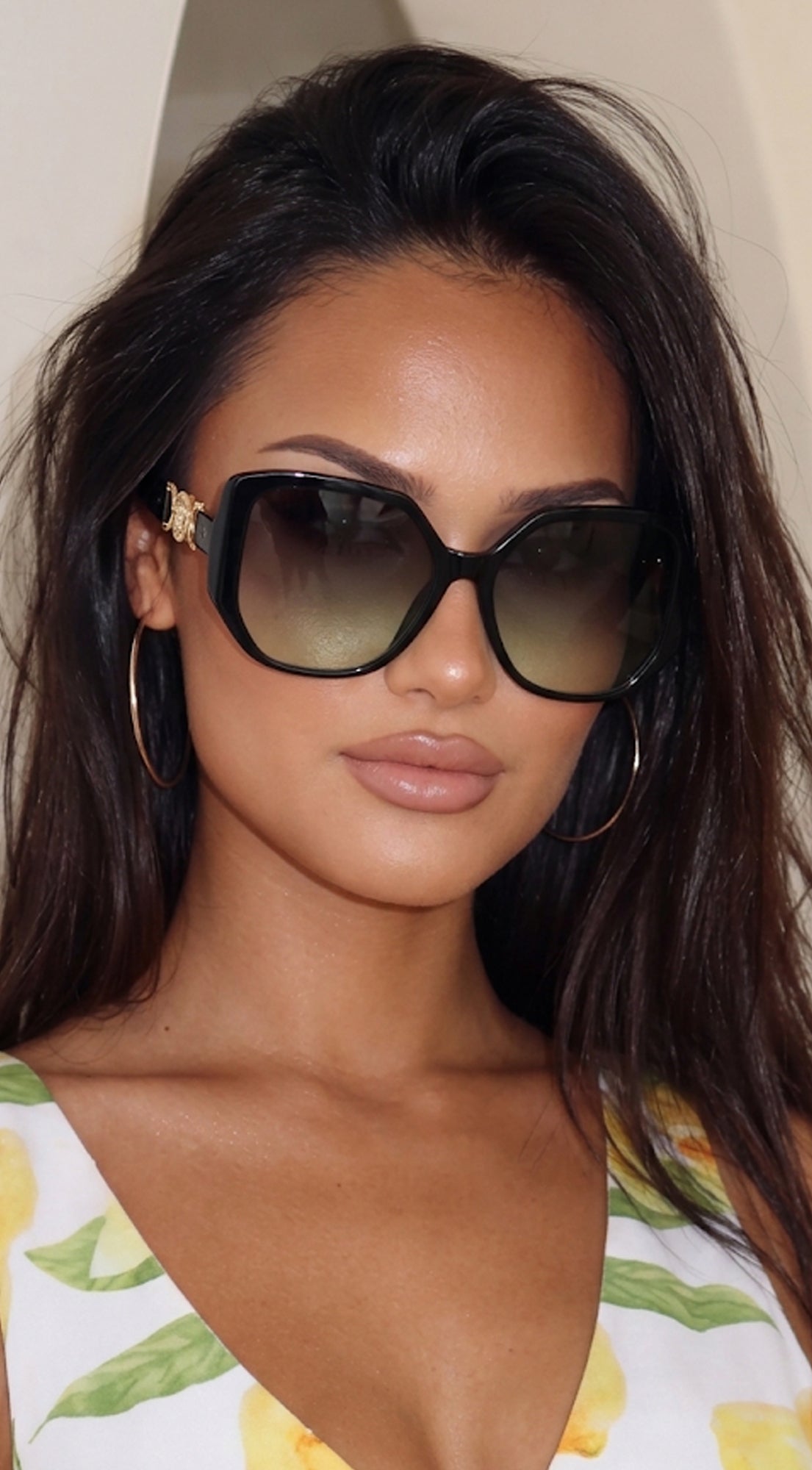 Green Lion Emblem Sunglasses