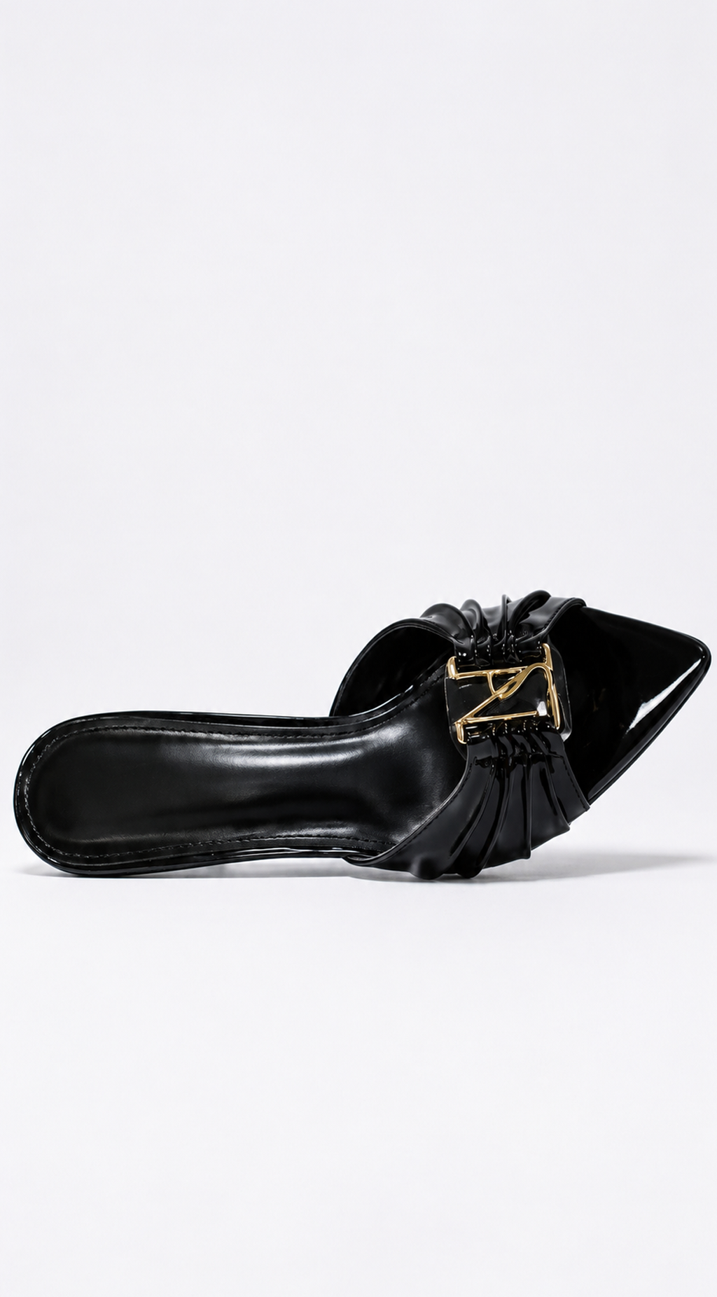 Black Soranta Mule Heels