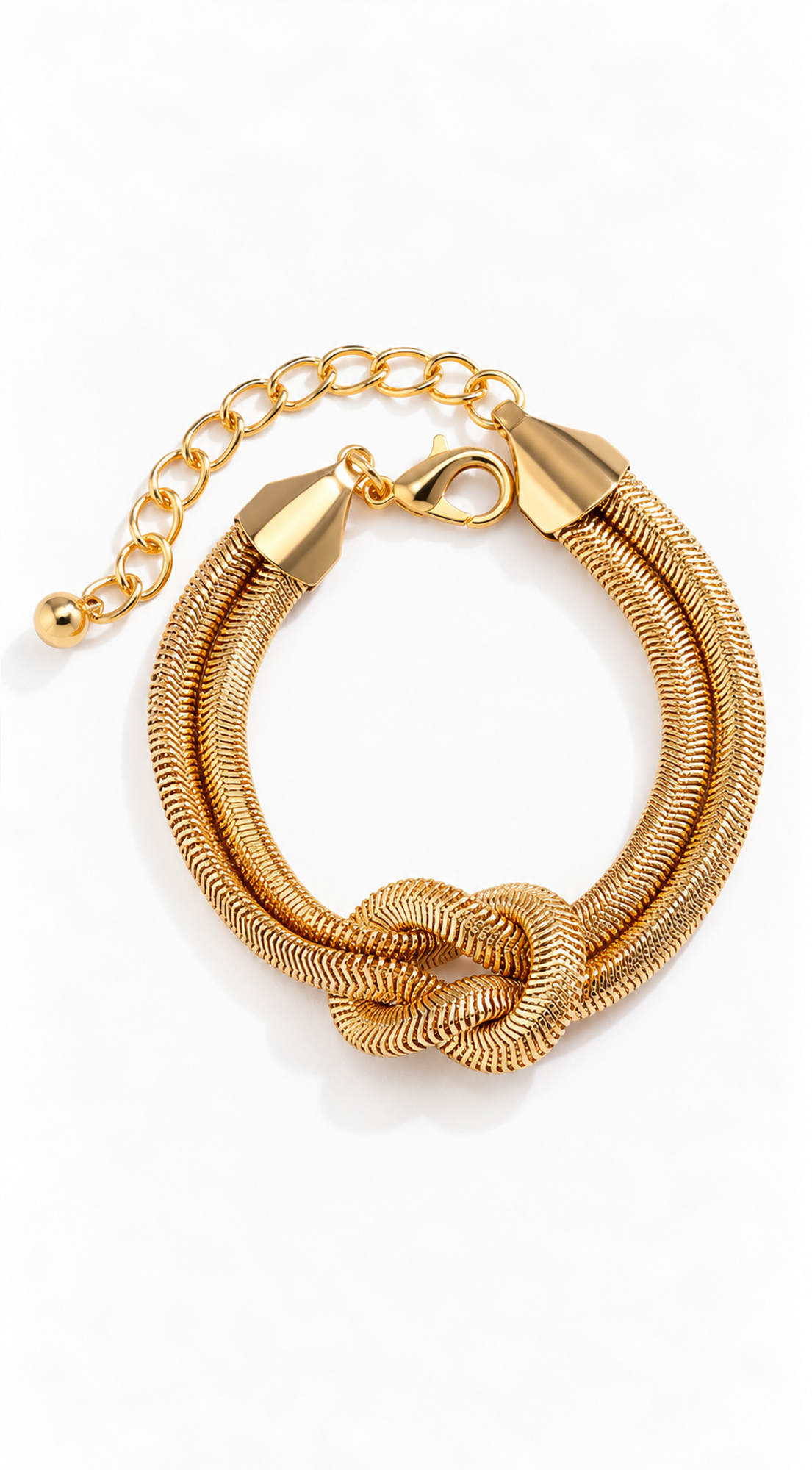 Gold Chain Bracelet & Necklace Set