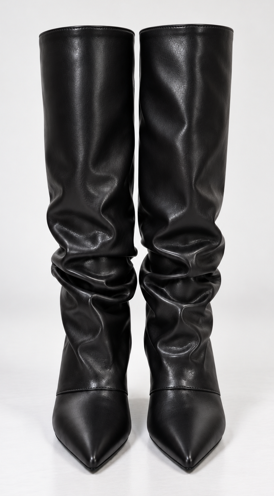 Black Knee-high Slouch Boots
