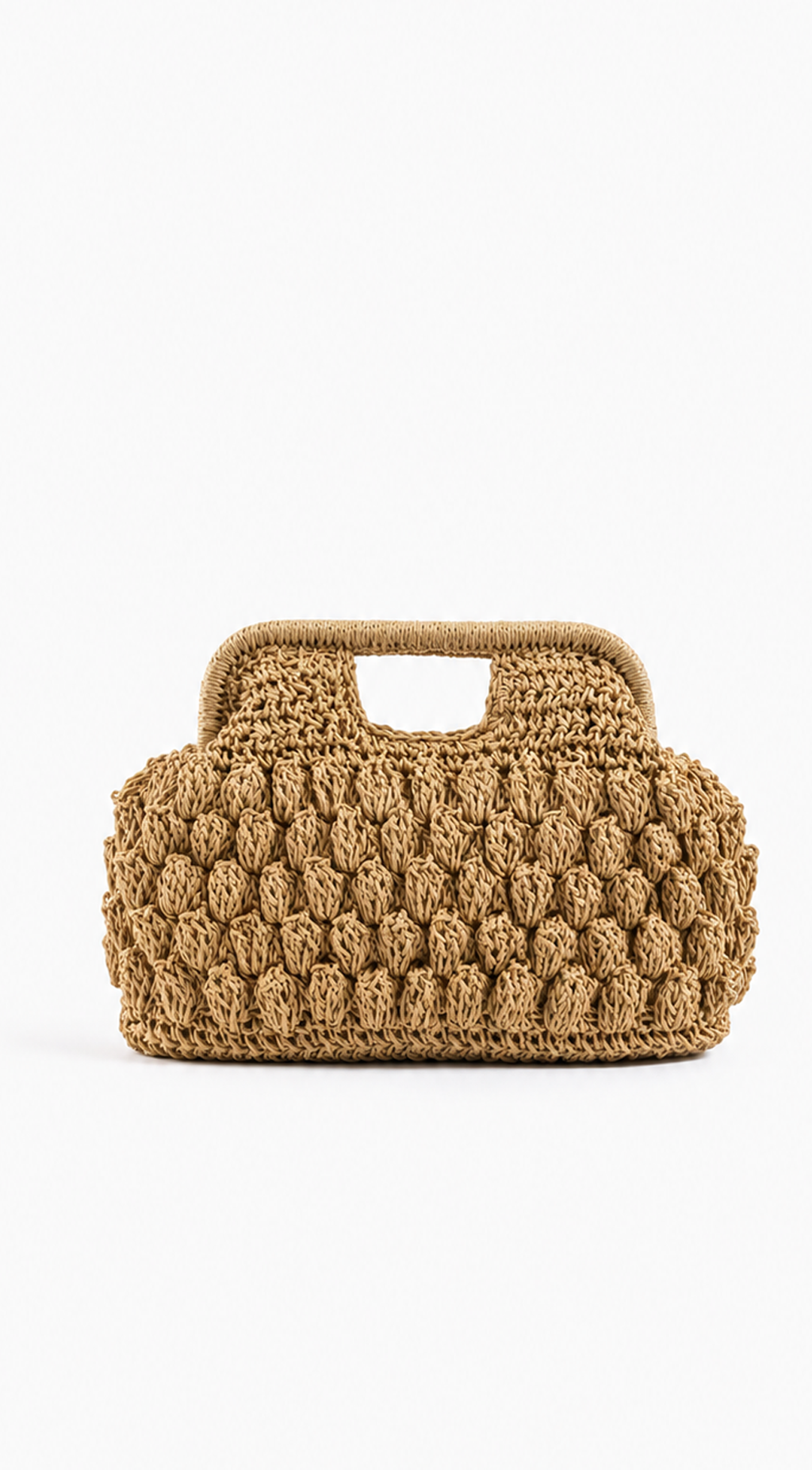 Beige Positano Crochet Handbag