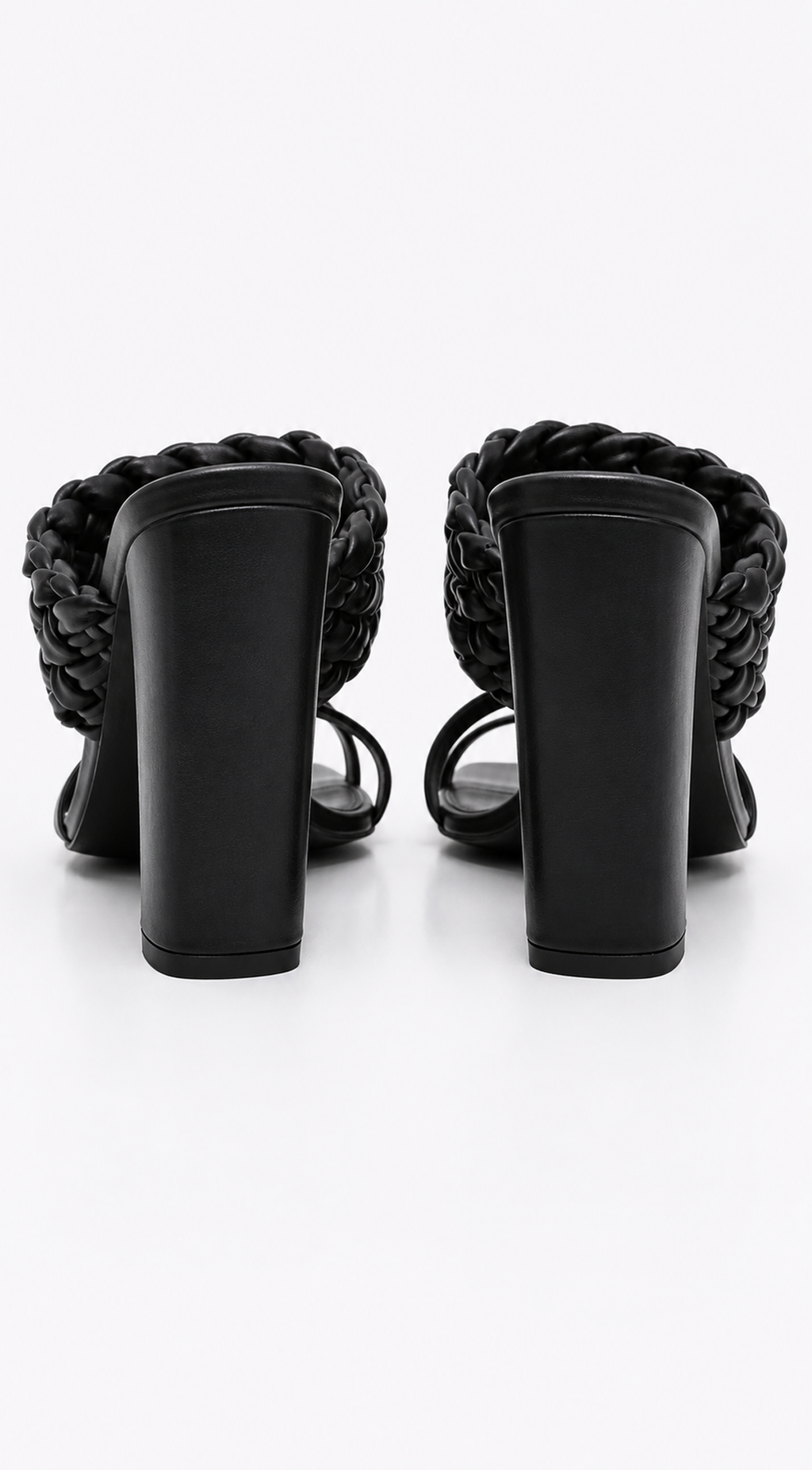 Black Block Heel Sandals