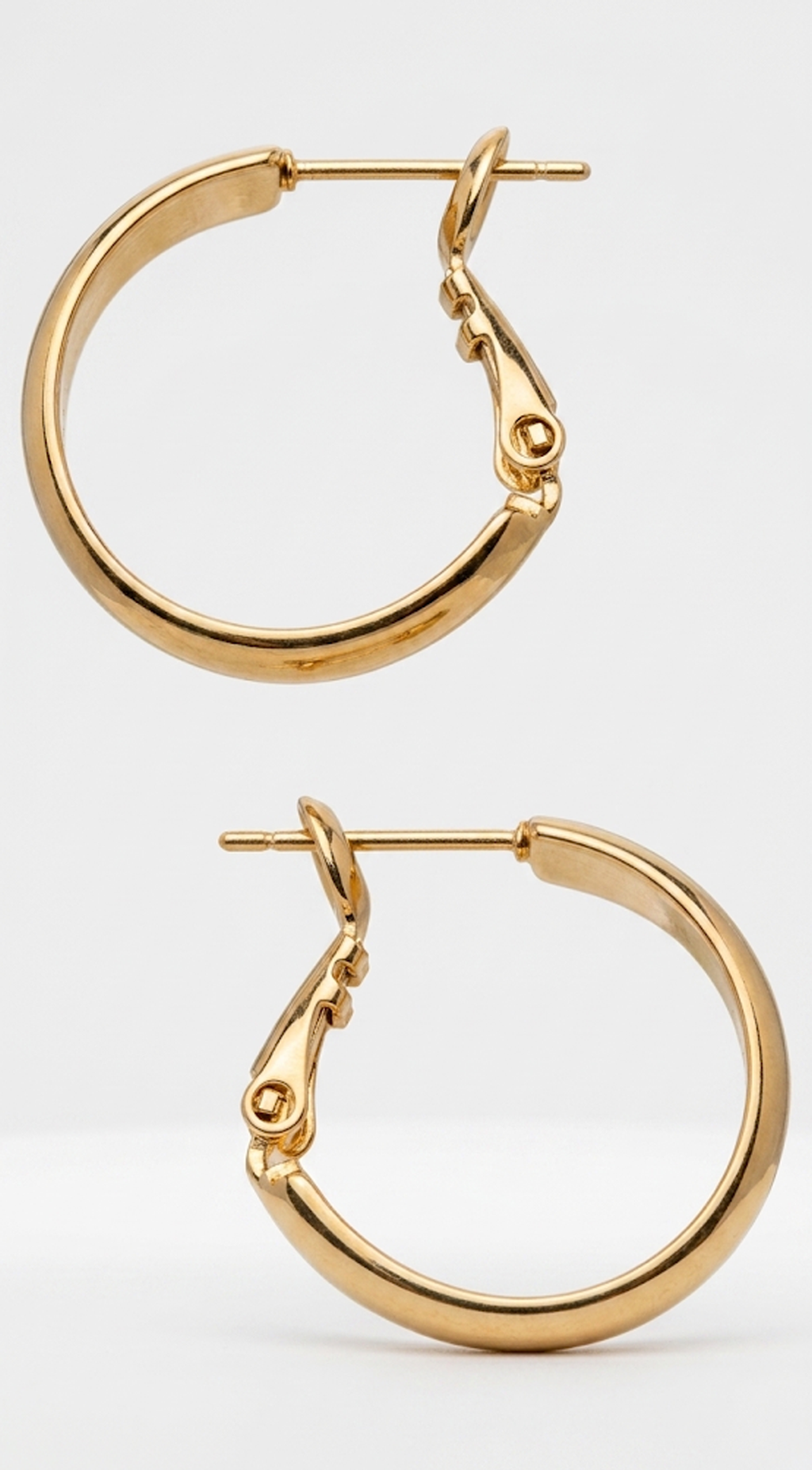 Gold Gold Dipped 3/4" Hoop Earrings