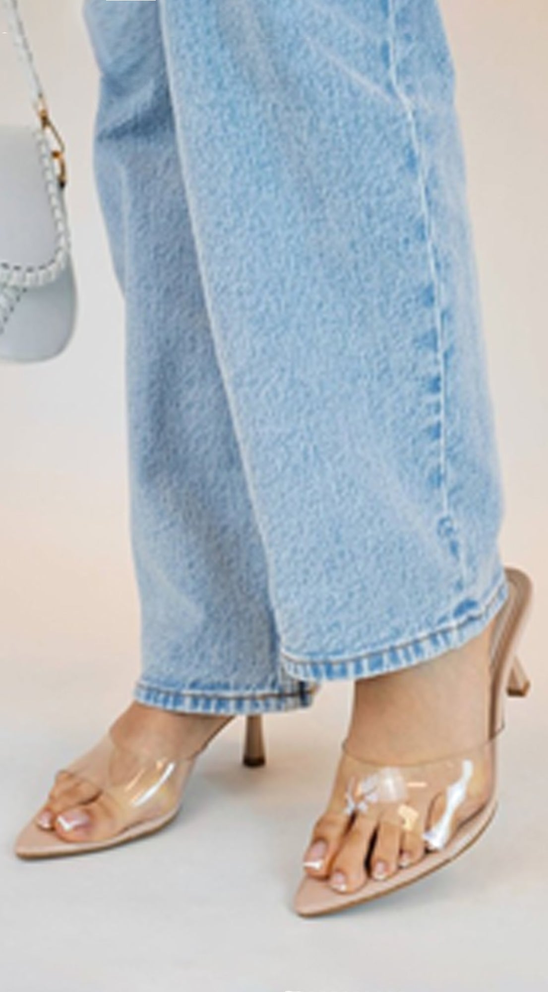 Nude Malina Heeled Mules