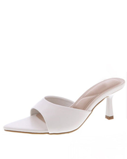 White Malina Heeled Mules
