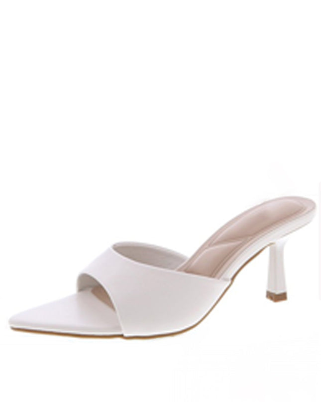 White Malina Heeled Mules