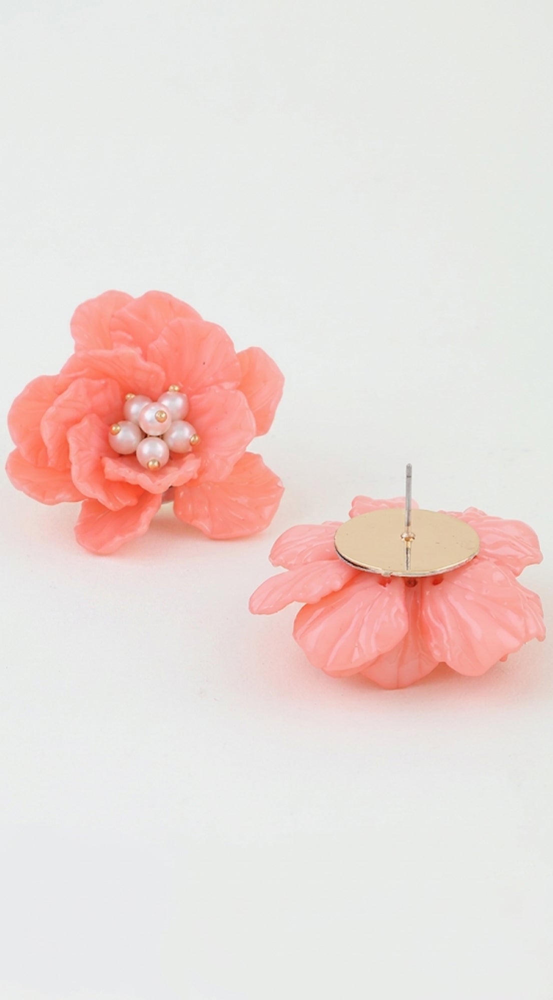 Pink Santorini Flower Earrings