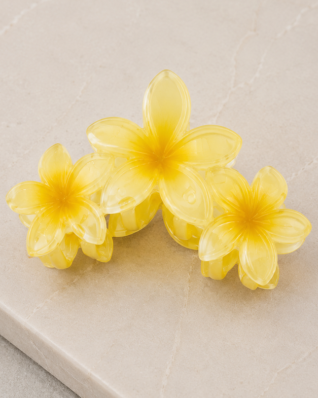 Yellow Flower Claw Clip