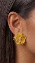 Yellow Amalfi Floral Earrings