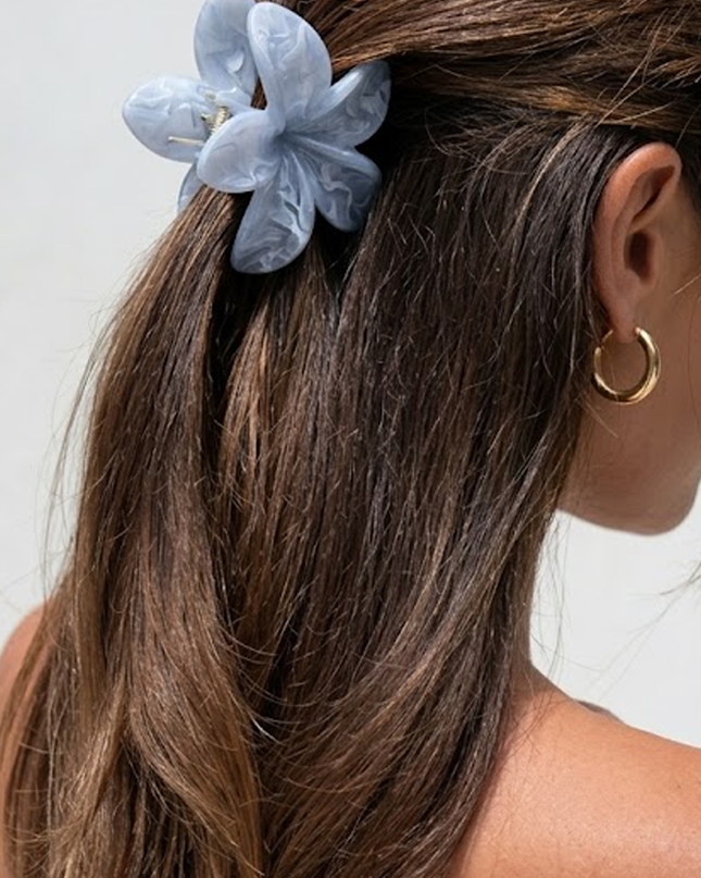 Blue Flower Summer Hair Clip