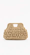 Ivory Positano Crochet Handbag